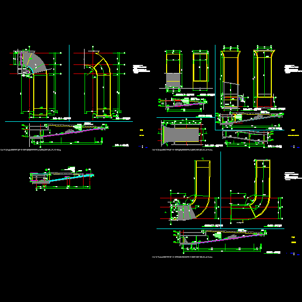 车库坡道节点构造详细设计CAD图纸 - 1
