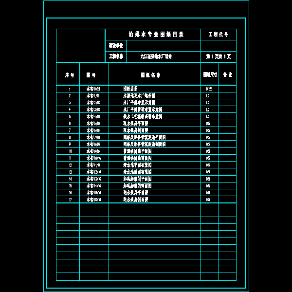 目录.dwg