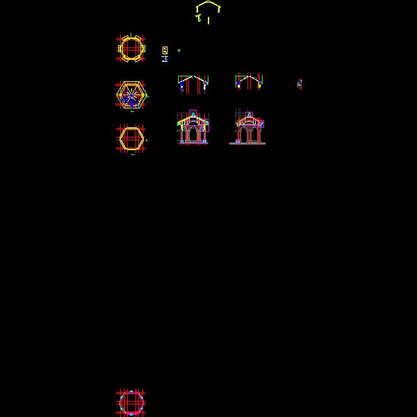 js-01~5中高端景亭一结构图.dwg