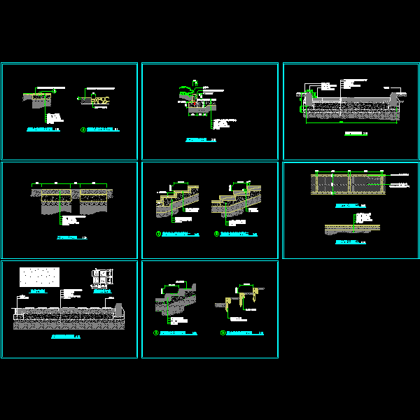 园林道路标准CAD图纸集 - 1