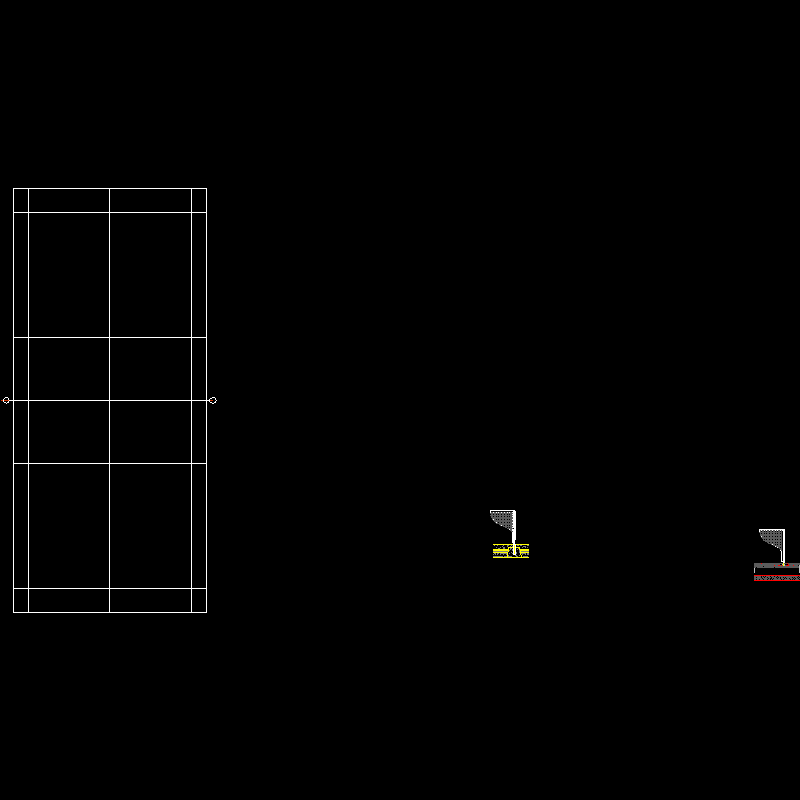 羽毛球场CAD施工图纸 - 1