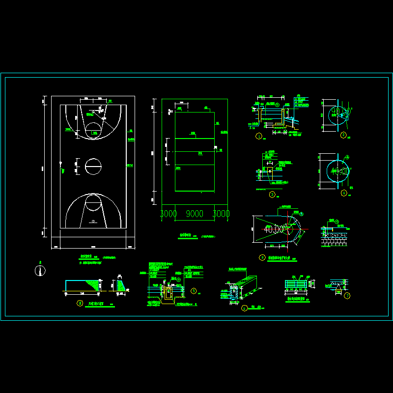 运动场地做法CAD图纸 - 1
