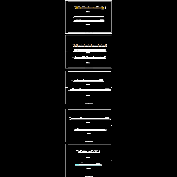 桥栏杆设计CAD图纸， - 4