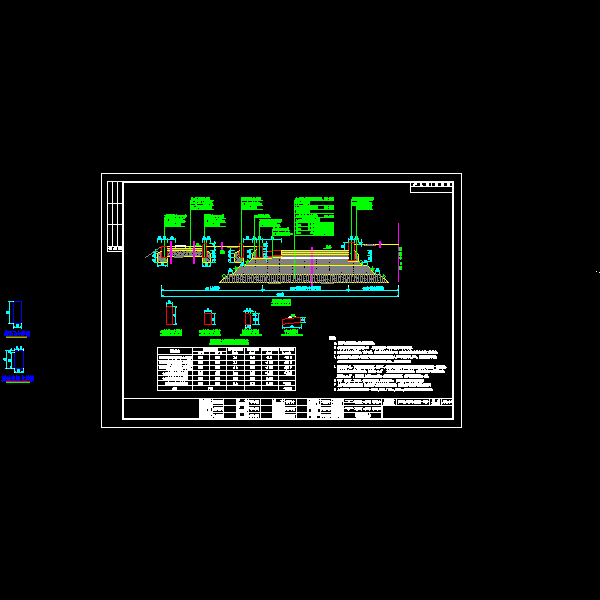 城市主干道路面及衔接CAD施工方案图纸设计 - 2
