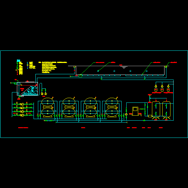 游泳池系统原理CAD图纸 - 1