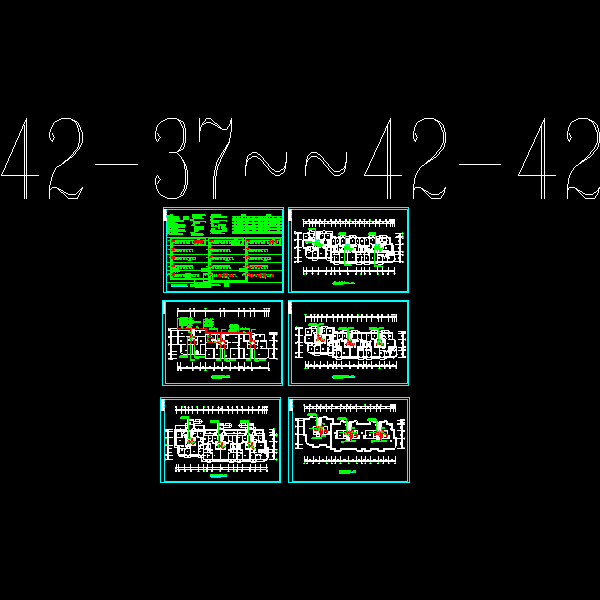 高层住宅电气CAD施工图纸 - 5