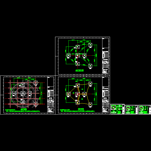 索膜结构基础设计节点构造详细CAD图纸 - 1