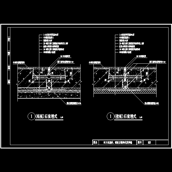 地下室底板、壁板后嵌埋式变形缝 - 1