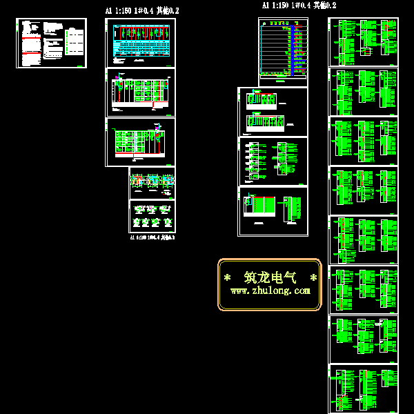 高层办公楼变电所及配电系统图.dwg