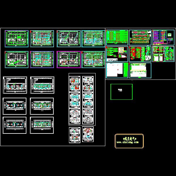 28层商住楼电气CAD施工图纸(TN-S) - 1