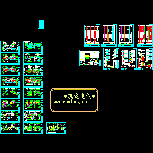 32层住宅楼强弱电系统电气CAD施工图纸(TN-S) - 1