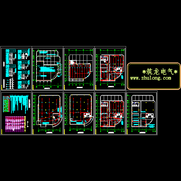 5层综合楼电气CAD施工图纸(防雷接地系统)() - 1