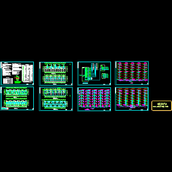 6层住宅楼电气CAD施工图纸(防雷接地系统)() - 1