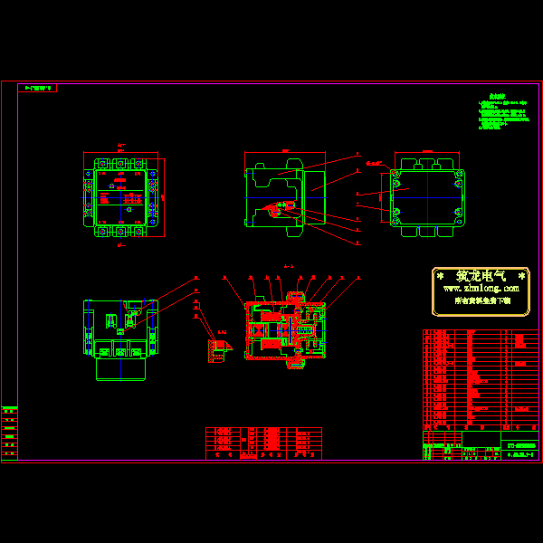 cjt1-40交流接触器总装图.dwg