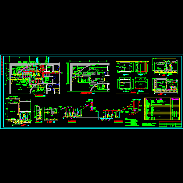 下3层加压泵房CAD大样施工图纸 - 1