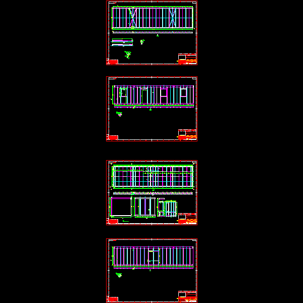 钢结构活动房结构CAD施工方案图纸(民用建筑设计) - 1