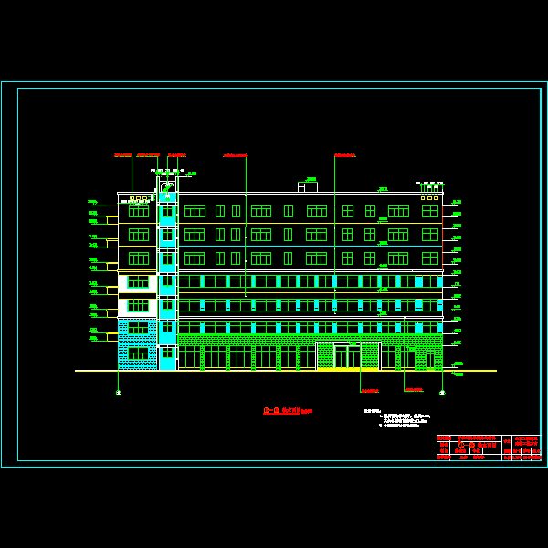 1-13轴立面图 1号.dwg