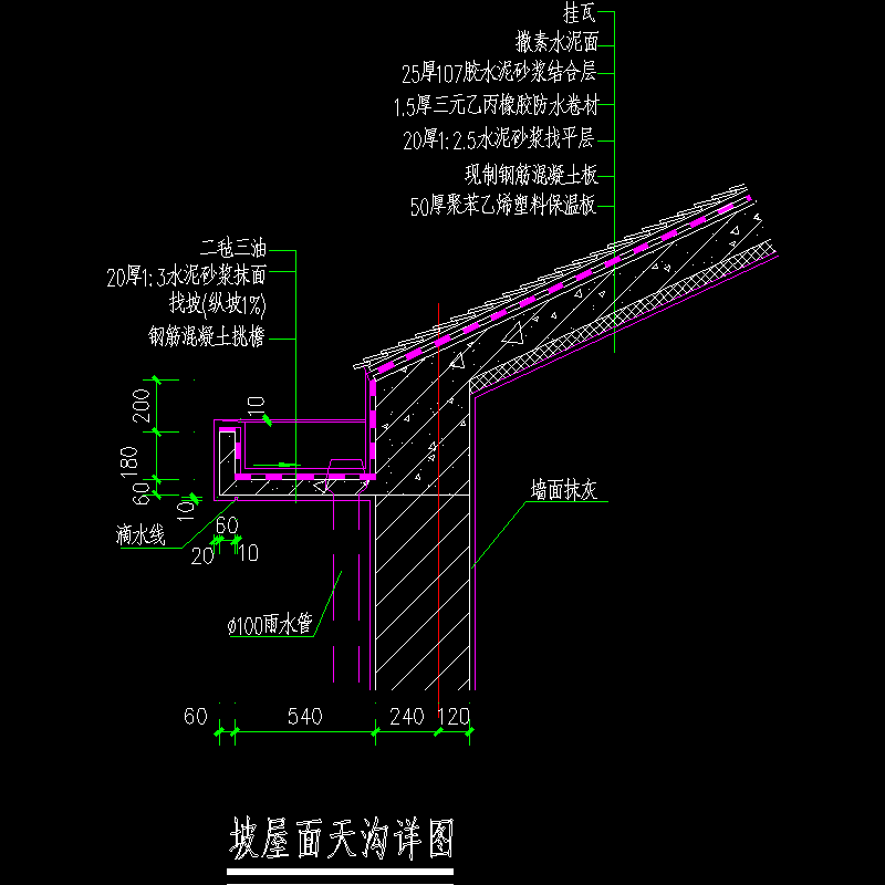 dy-坡屋面天沟详图.dwg