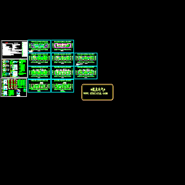 高层居民住宅楼电气CAD施工图纸 - 1