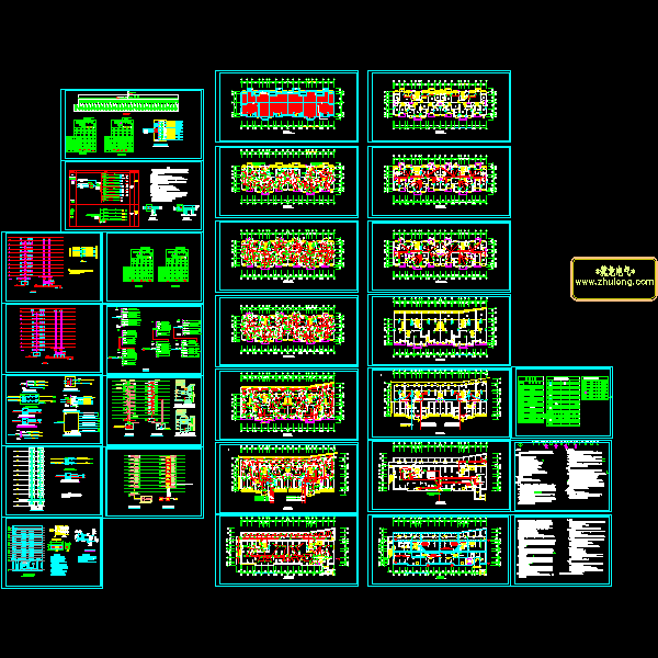 12层住宅楼电气CAD施工图纸(钢筋混凝土结构) - 1