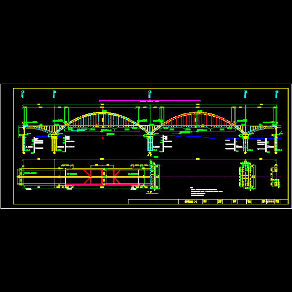 高速公路大桥设计CAD图纸 - 1