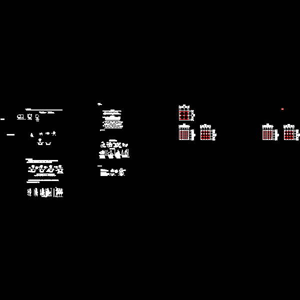 文化商业区植物种植CAD施工图纸 - 1