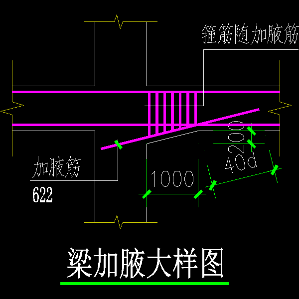 梁加腋大样CAD详图纸 - 1