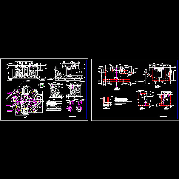 高炉基础结构CAD图纸 - 1