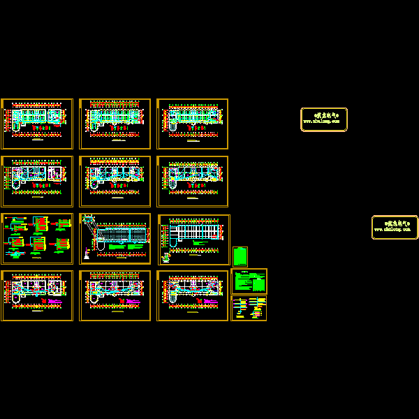 多层幼儿园电施CAD施工图纸14张 - 1