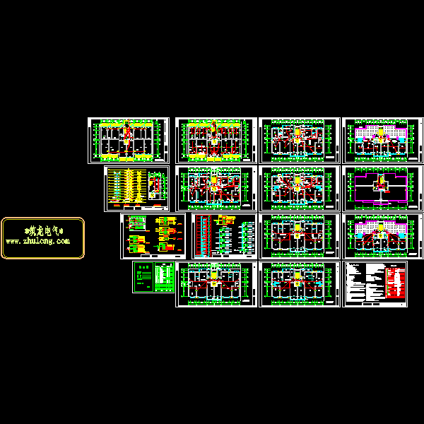 高层住宅电气CAD施工图纸（甲级设计院） - 1
