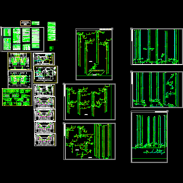 26层住宅给排水设计CAD施工图纸(自动喷水灭火系统) - 1