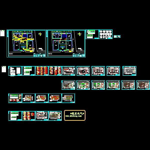 工业厂房电气CAD施工图纸() - 1