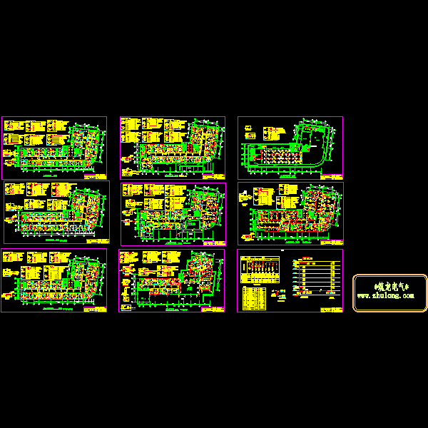 9层住院综合楼电气CAD施工图纸() - 1