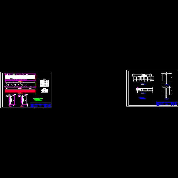 装配式钢筋混凝土T型梁桥35m跨径设计CAD图纸 - 1