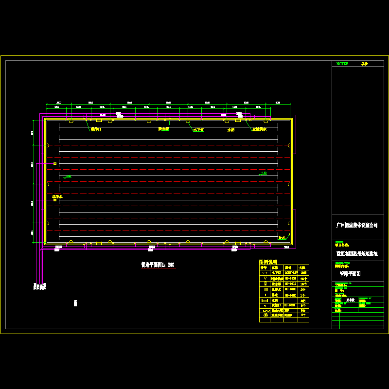 标准泳池CAD平面图纸 - 1