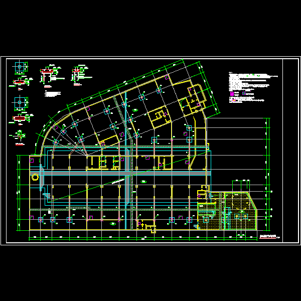32层框剪商住楼结构CAD施工大样图 - 2