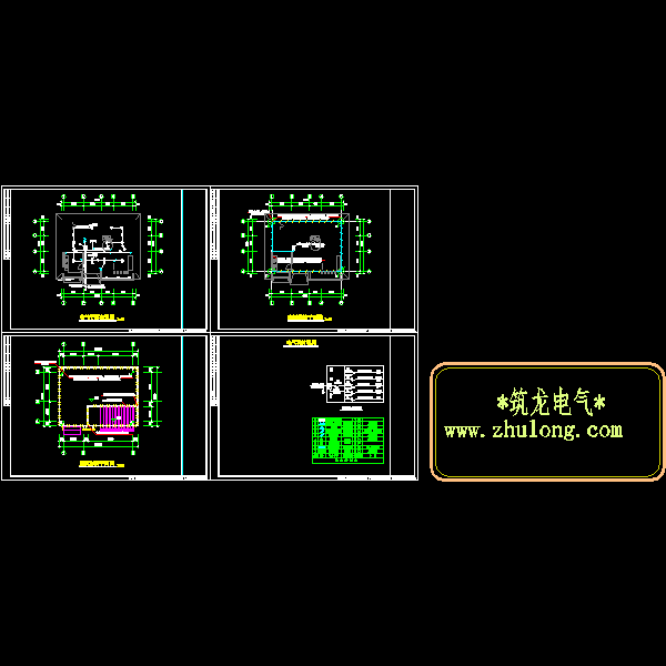 公共厕所电气CAD施工图纸 - 1