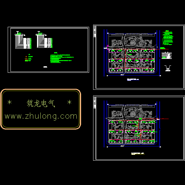 小区电气外线CAD施工图纸 - 1