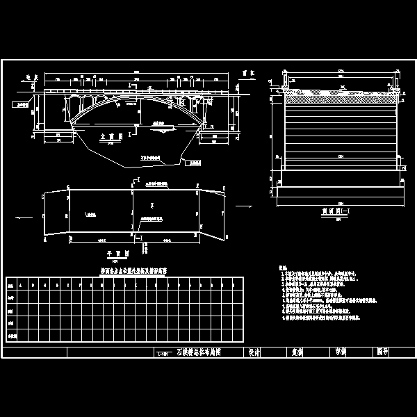 1-40石拱桥设计CAD图纸(钢筋构造图) - 2