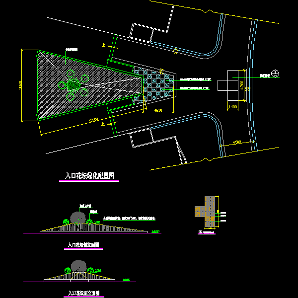 花坛做法CAD图纸大样图纸(配置图) - 1