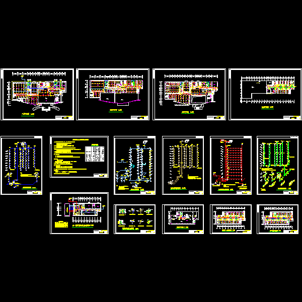 高层综合楼给排水设计CAD图纸 - 1