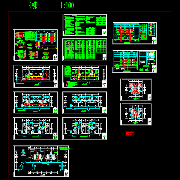 五幢多层商住楼强弱电设计CAD图纸 - 4