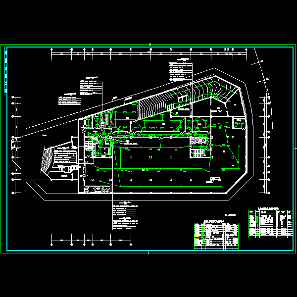 办公楼强电设计CAD施工图纸 - 2