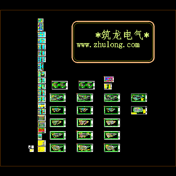 4层多功能博物馆强电系统CAD施工图纸（完整配电）(TN-S) - 1