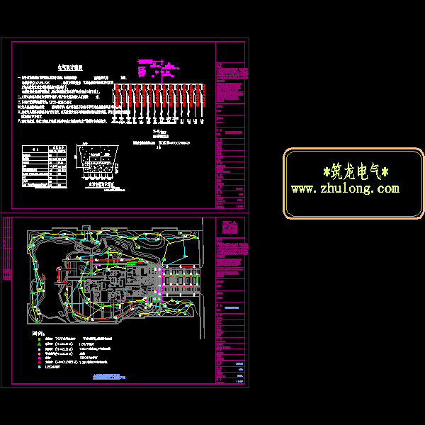 会所景观照明电气CAD图纸 - 1