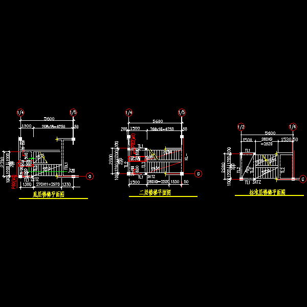 各节点构造详细设计CAD图纸(人防地下室) - 4