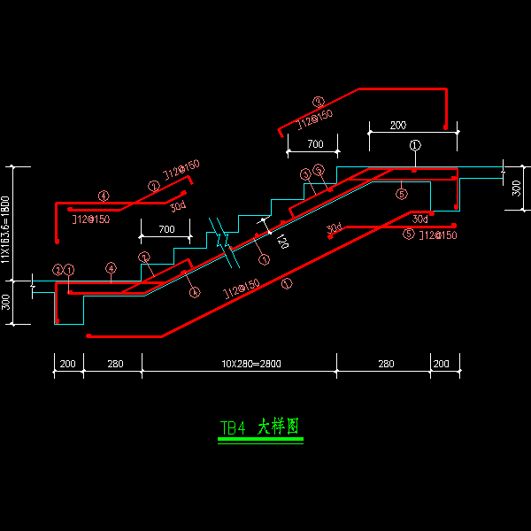 各节点构造详细设计CAD图纸(人防地下室) - 5