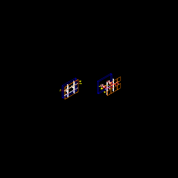 花岗岩石材干挂3DCAD节点图纸 - 1