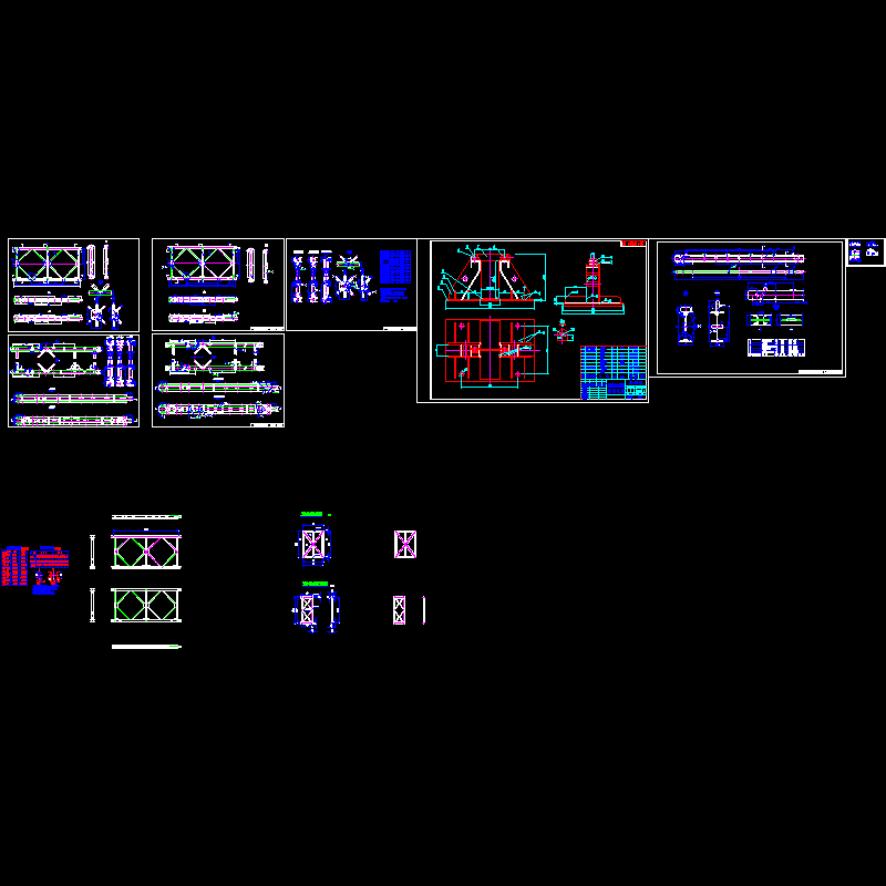 装配式公路钢桥标准CAD施工图纸设计（贝雷架） - 1