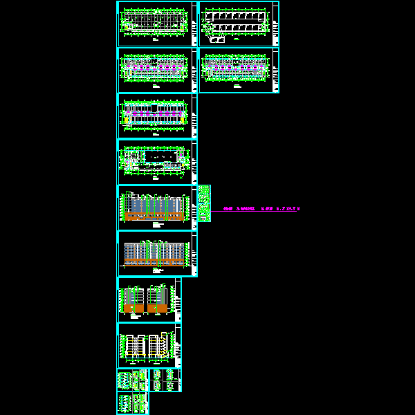 7层职工公寓建筑结构设计CAD施工图纸 - 2